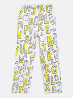 Yellow Alphabets Night Suit Organic Cotton